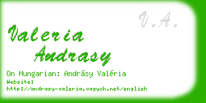 valeria andrasy business card