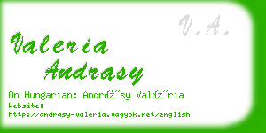 valeria andrasy business card